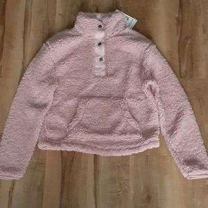 Pink Yarn Fleece Sweater